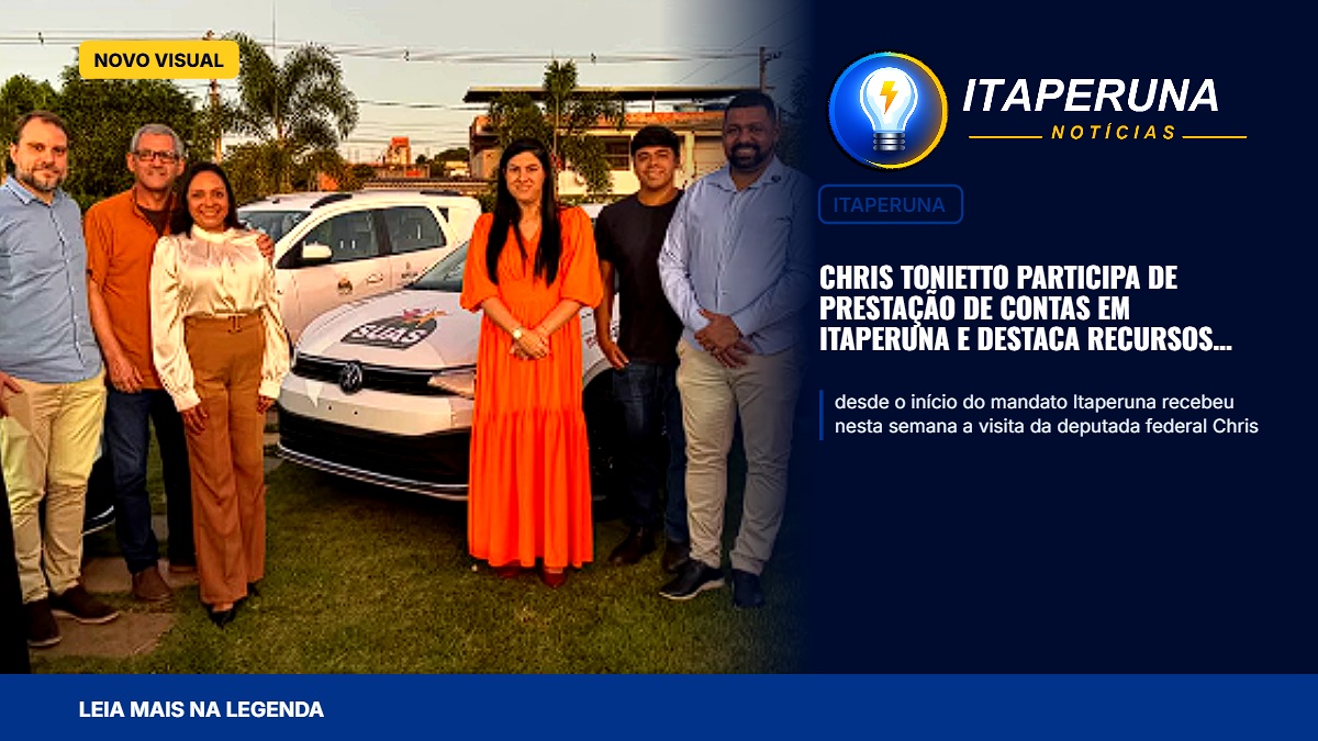 Chris Tonietto participa de prestação de contas em Itaperuna e destaca recursos destinados ao município