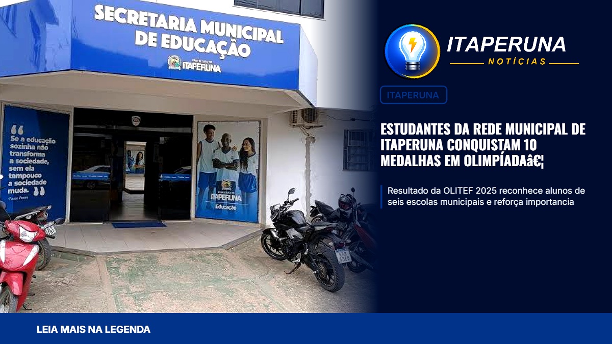 Estudantes da rede municipal de Itaperuna conquistam 10 medalhas em olimpíada nacional de educação financeira