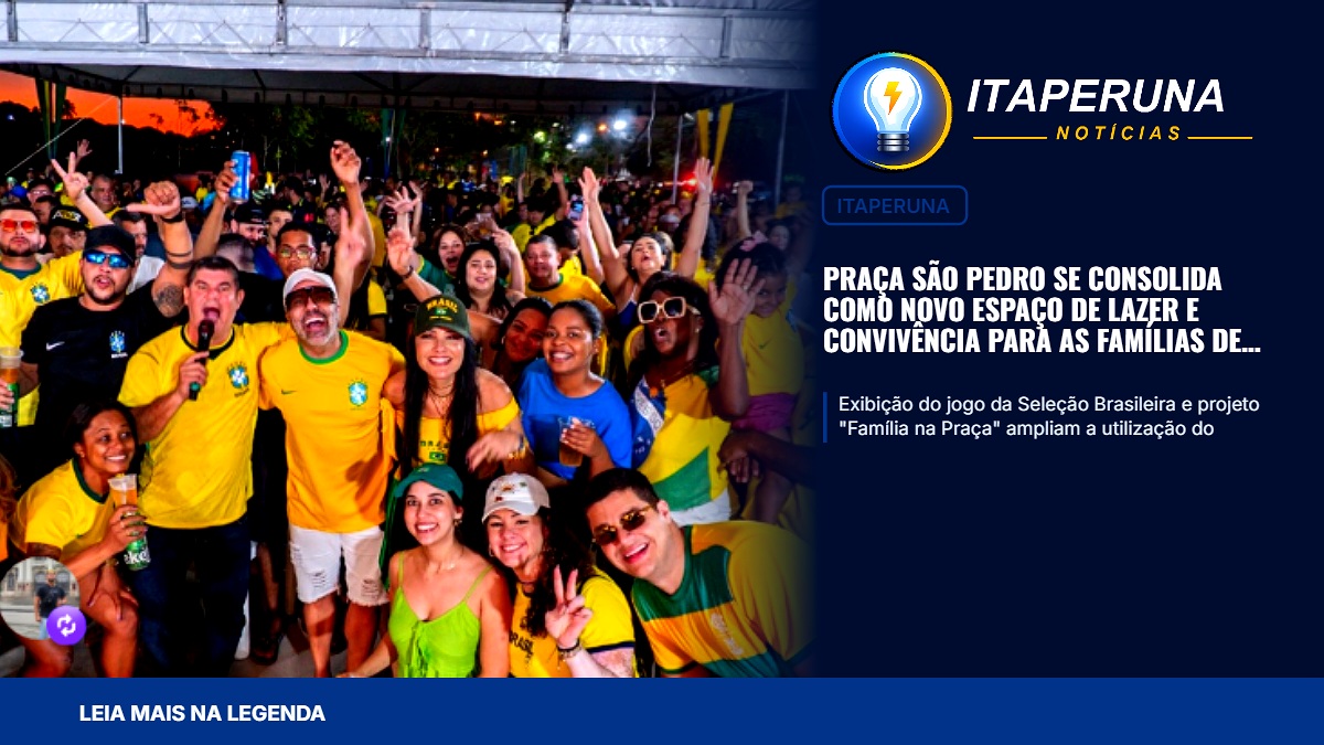 Praça São Pedro se consolida como novo espaço de lazer e convivência para as famílias de Itaperuna Exibição